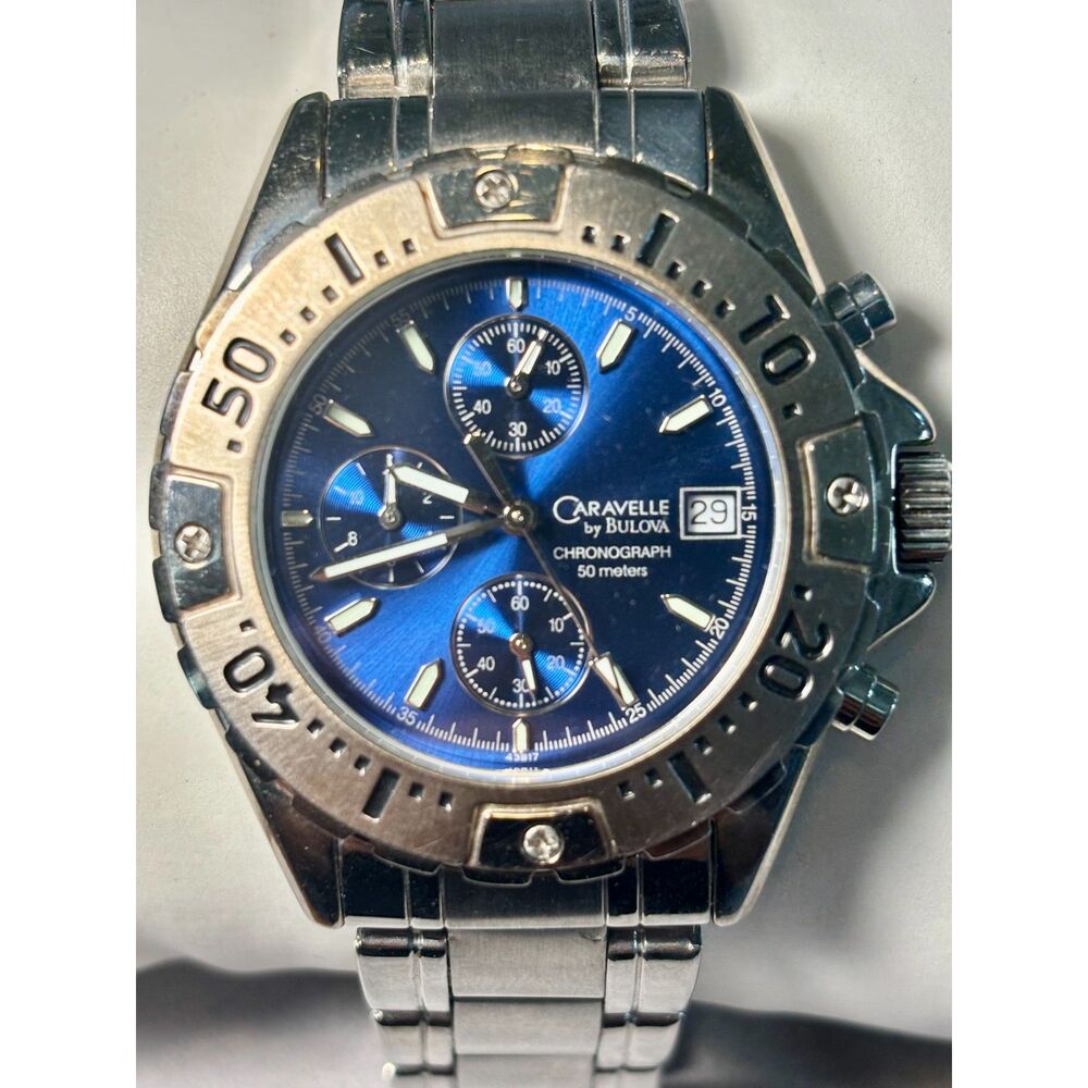 Men’s Caravelle by Bulova Sport Chronograph Watch (Model 43B17) - New Battery!